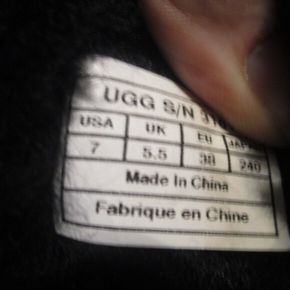 UGG Black Sequins Boots Woman’s 7 - Picture 6 of 7